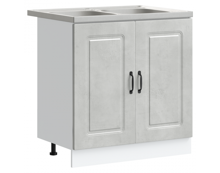 Sonata H Кухненски шкаф с врата Kalmar 2 pcs Сив 80 x 46 x 81.5 см