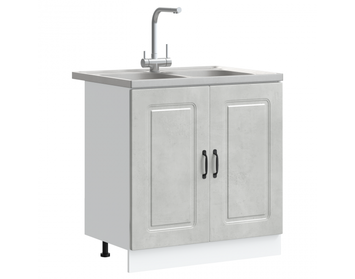 Sonata H Кухненски шкаф с врата Kalmar 2 pcs Сив 80 x 46 x 81.5 см