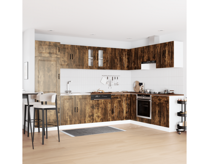 Sonata H Кухненски шкаф с врата Kalmar 2 pcs Кафяво 80 x 46 x 81.5 см