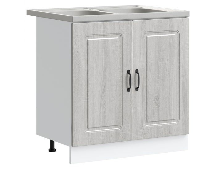 Sonata H Кухненски шкаф с врата Kalmar 2 pcs Сив 80 x 46 x 81.5 см