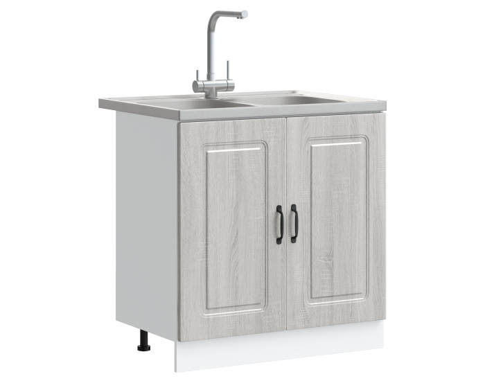 Sonata H Кухненски шкаф с врата Kalmar 2 pcs Сив 80 x 46 x 81.5 см