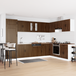Sonata H Кухненски шкаф с врата Kalmar 2 pcs Кафяво 80 x 46 x 81.5 см - Модулни кухни