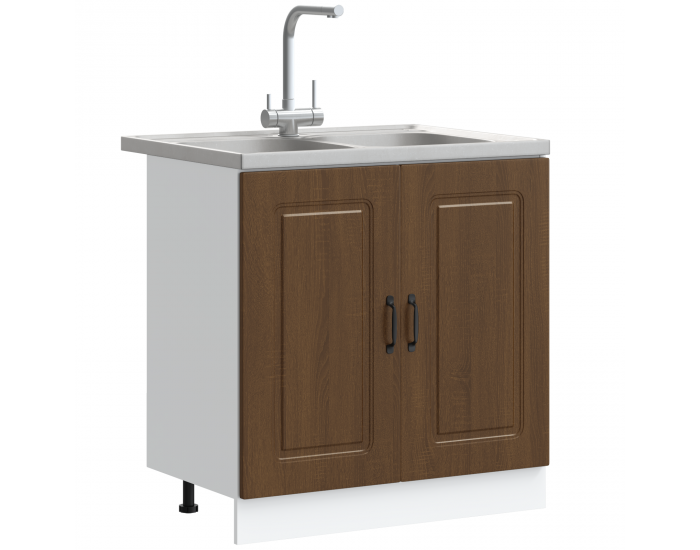 Sonata H Кухненски шкаф с врата Kalmar 2 pcs Кафяво 80 x 46 x 81.5 см