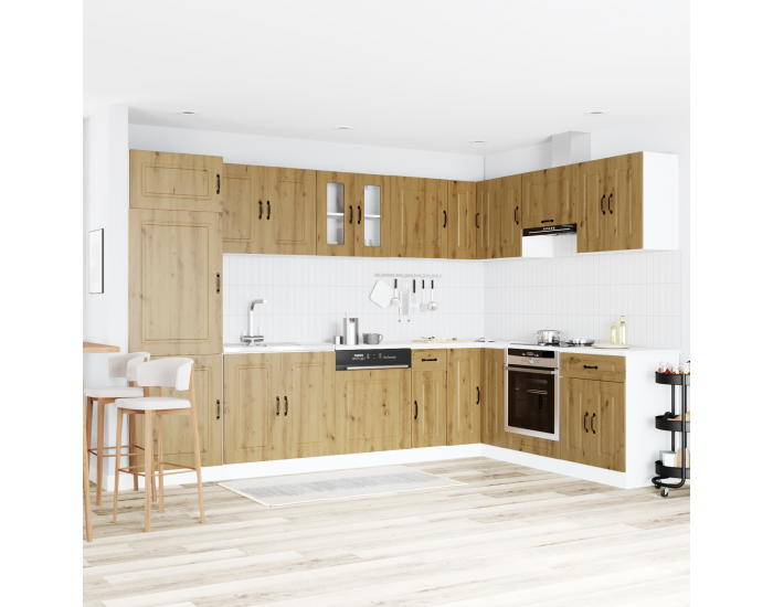 Sonata H Кухненски шкаф с врата Kalmar 2 pcs Кафяво 80 x 46 x 81.5 см