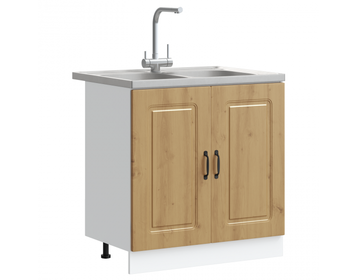 Sonata H Кухненски шкаф с врата Kalmar 2 pcs Кафяво 80 x 46 x 81.5 см