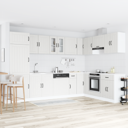 Sonata H Кухненски шкаф с врата Lucca 2 pcs Бяло 80 x 46 x 81.5 см - Модулни кухни