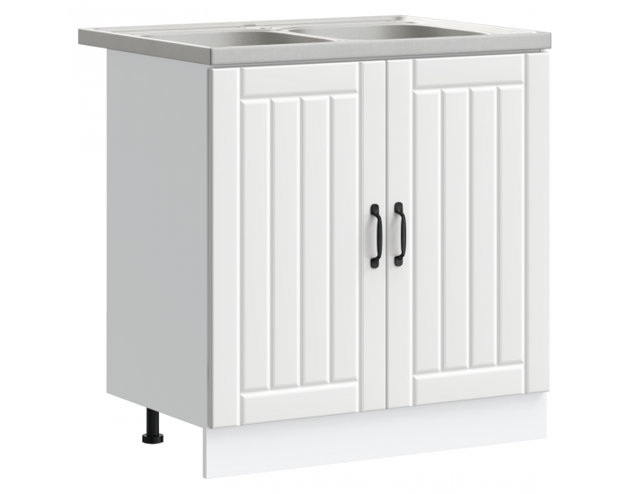 Sonata H Кухненски шкаф с врата Lucca 2 pcs Бяло 80 x 46 x 81.5 см