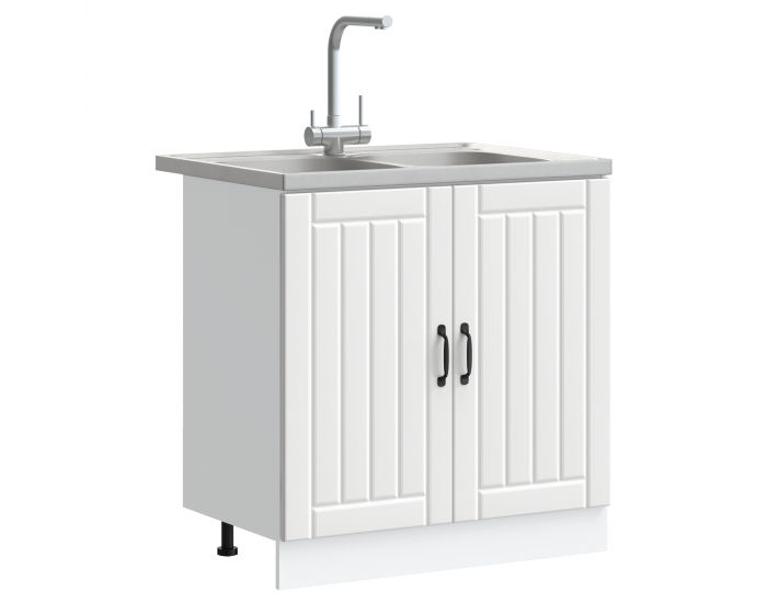 Sonata H Кухненски шкаф с врата Lucca 2 pcs Бяло 80 x 46 x 81.5 см