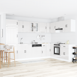 Sonata H Кухненски шкаф с врата Lucca 2 pcs Бяло 80 x 46 x 81.5 см - Модули Sonata