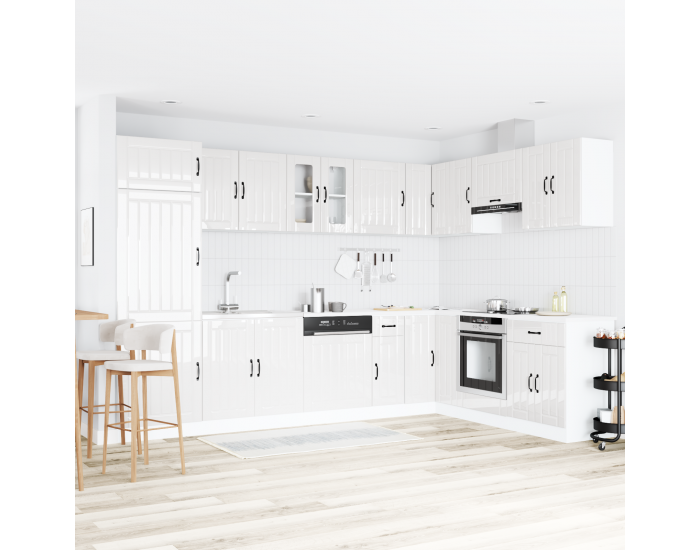 Sonata H Кухненски шкаф с врата Lucca 2 pcs Бяло 80 x 46 x 81.5 см