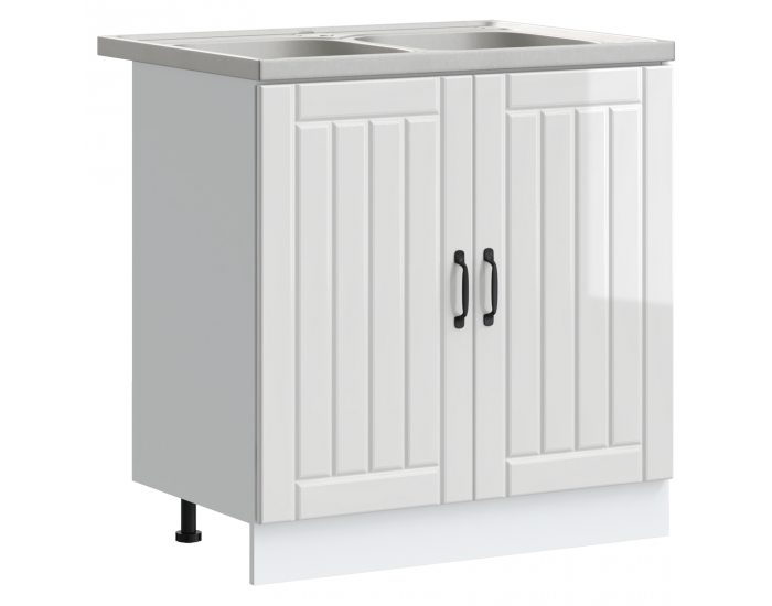 Sonata H Кухненски шкаф с врата Lucca 2 pcs Бяло 80 x 46 x 81.5 см