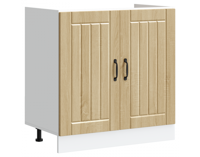 Sonata H Кухненски шкаф с врата Lucca 2 pcs Кафяво 80 x 46 x 81.5 см