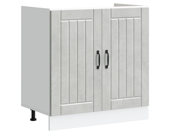 Sonata H Кухненски шкаф със съхранение Lucca 2 pcs Сив 80 x 46 x 81.5 см