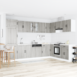 Sonata H Кухненски шкаф с врата Lucca 2 pcs Светлосиво 80 x 46 x 81.5 см - Модулни кухни