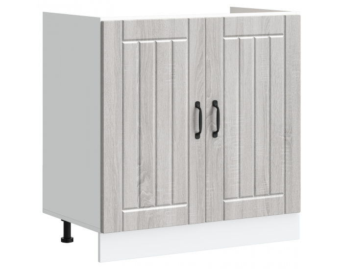 Sonata H Кухненски шкаф с врата Lucca 2 pcs Светлосиво 80 x 46 x 81.5 см