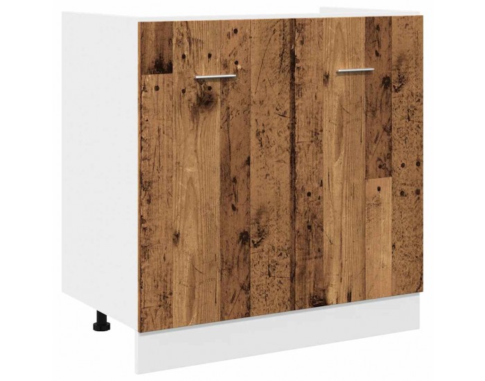 Sonata H Комплект кухненски шкафове от 7 части Lyon Старо дърво Инженерно дърво