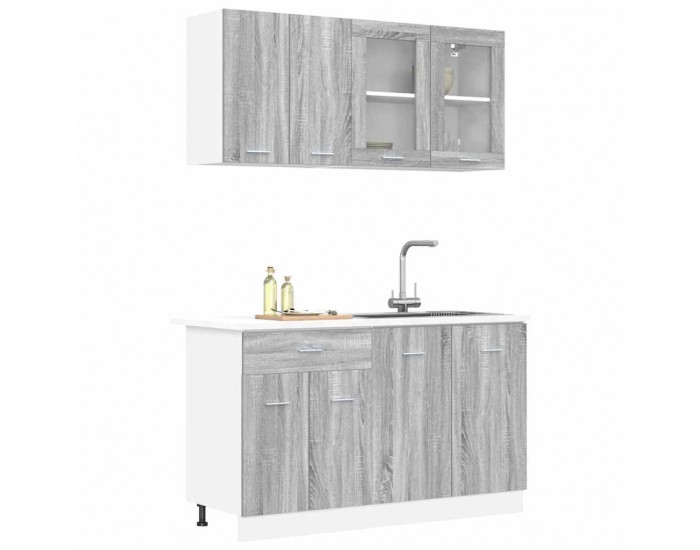 Sonata H Комплект кухненски шкафове с чекмедже Lyon 4 pcs Сив сонома