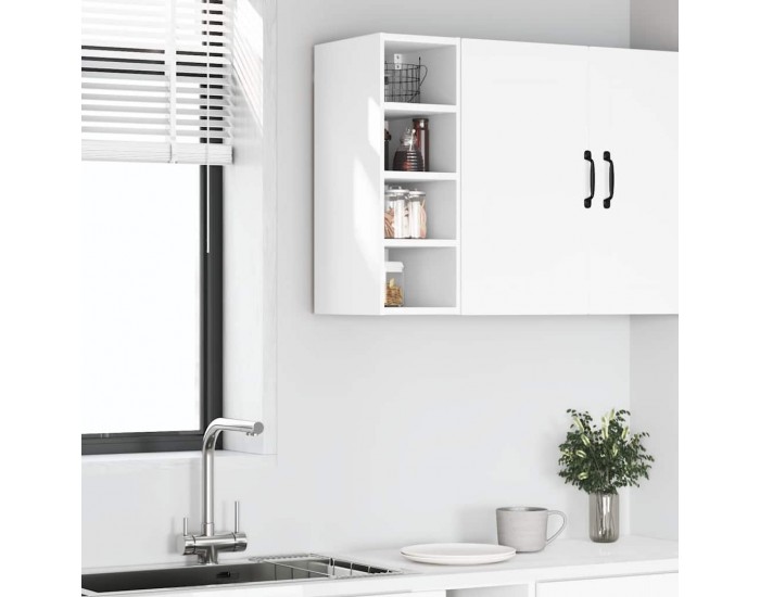 Sonata H Висящ шкаф Рига бял 20x29,5x60 см, инженерно дърво Sonata H Висящ шкаф Рига бял 20x29,5x60 см, инженерно дърво