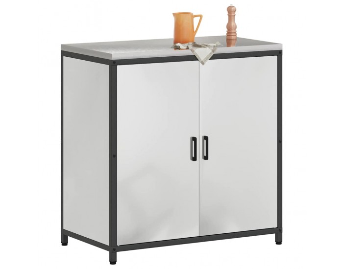 Sonata H Кухненски шкаф за съхранение Сребрист Галванизирана стомана