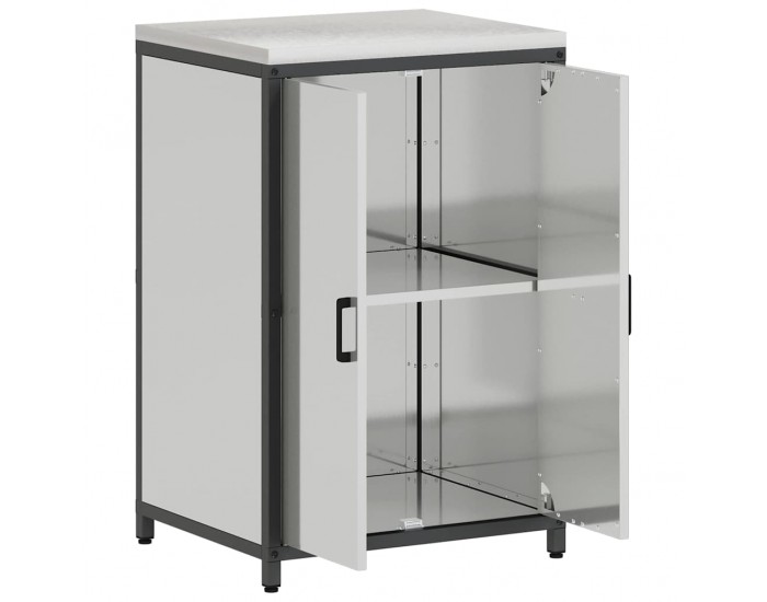 Sonata H Кухненски шкаф за съхранение Сребрист Галванизирана стомана