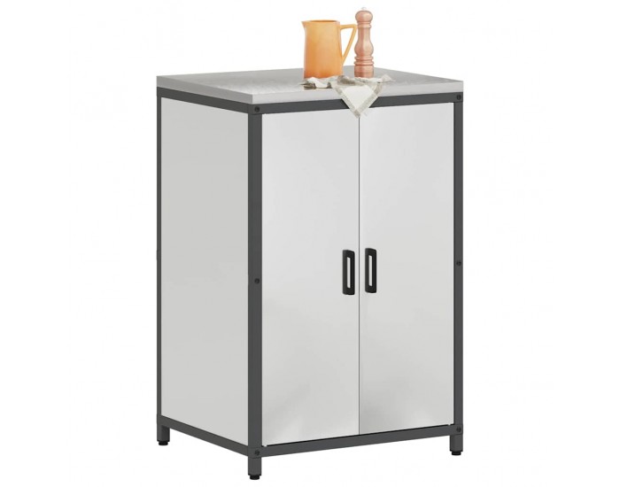 Sonata H Кухненски шкаф за съхранение Сребрист Галванизирана стомана