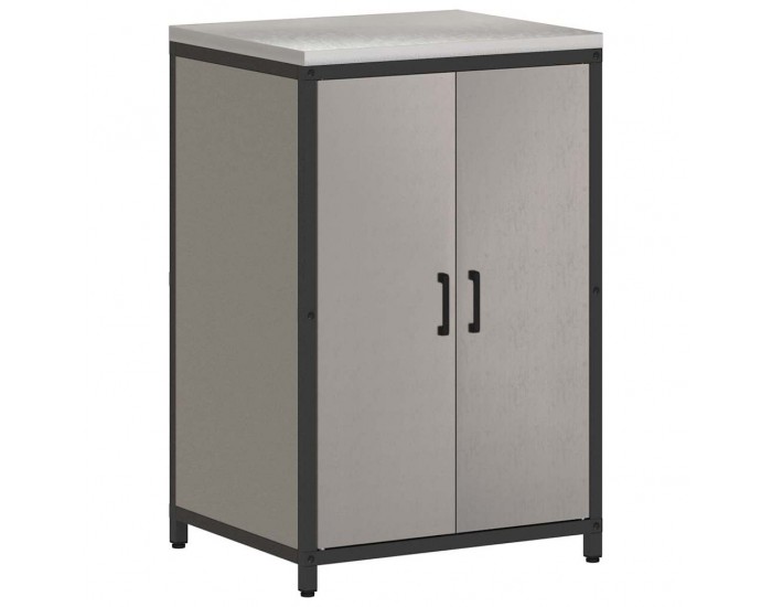 Sonata H Кухненски шкаф за съхранение с рафт Ръждясало Обветрен метал