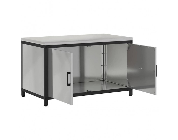 Sonata H Кухненски шкаф за съхранение Сребрист Галванизирана стомана