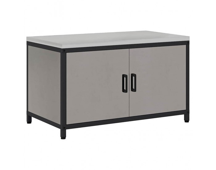 Sonata H Кухненски шкаф за съхранение с рафт Ръждясало Обветрен метал