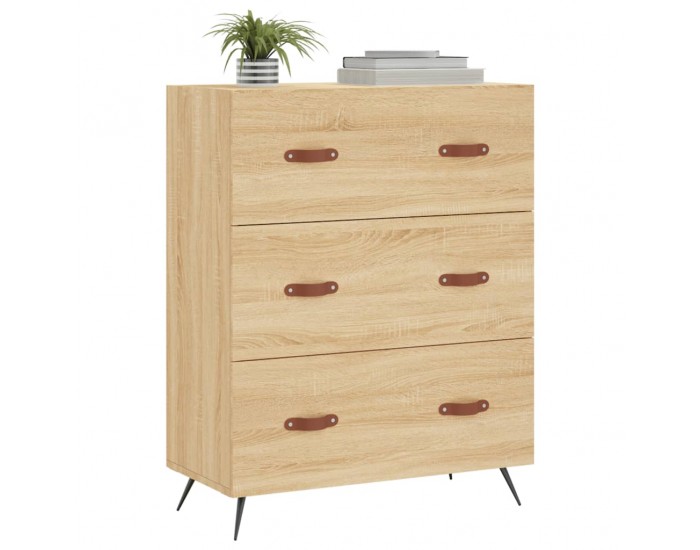 Sonata H Скрин с чекмеджета сонома дъб 69,5x34x90 см инженерно дърво Sonata H Скрин с чекмеджета сонома дъб 69,5x34x90 см инженерно дърво