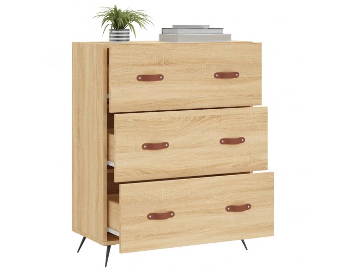 Sonata H Скрин с чекмеджета сонома дъб 69,5x34x90 см инженерно дърво Sonata H Скрин с чекмеджета сонома дъб 69,5x34x90 см инженерно дърво