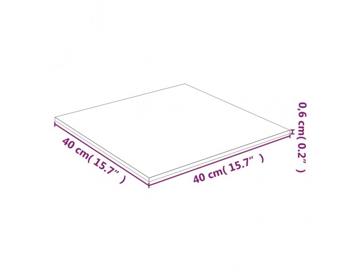 Sonata H Плот за маса, прозрачен, 40x40 см, закалено стъкло