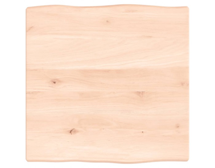 Sonata H Плот за маса 40x40x2 см необработено масивно дърво дъб жив ръб