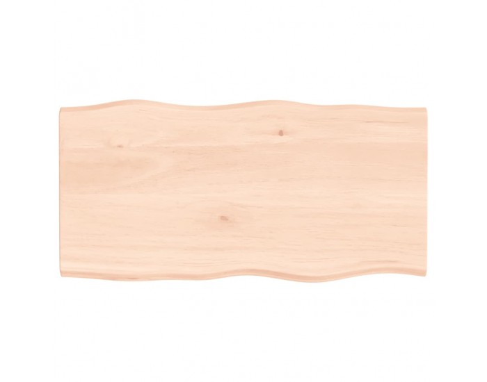 Sonata H Плот за маса 100x50x2 см необработено масивно дърво дъб жив ръб