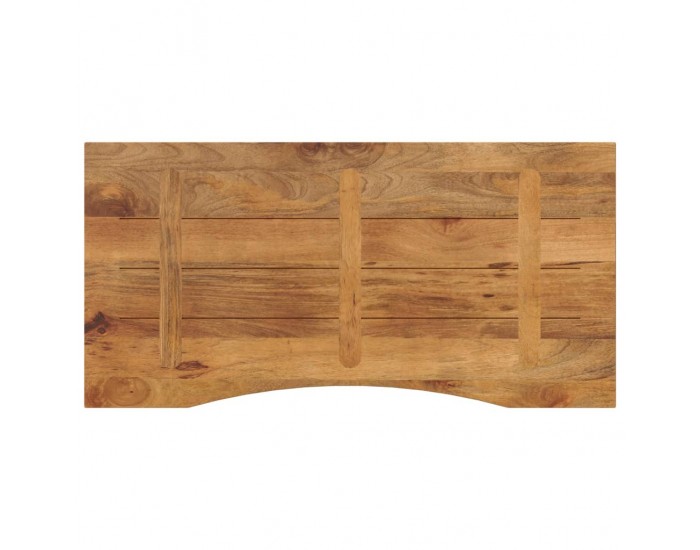 Sonata H Плот за бюро с извивка 120x60x2,5 см грубо мангово дърво масив