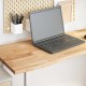 Sonata H Плот на бюро 160x50x2,5 cm необработен масивен дъб правоъгълна