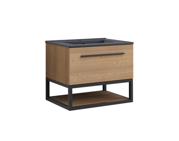 КОМПЛЕКТ PVC ШКАФ ЗА БАНЯ СИМОН 6050-039+УМИВ.6066G