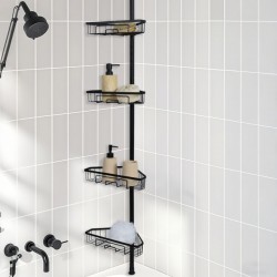 ELINOR BLACK ТЕЛЕСКОПИЧЕН РЕШЕТЪЧЕН КОШ 0283MB - Баня