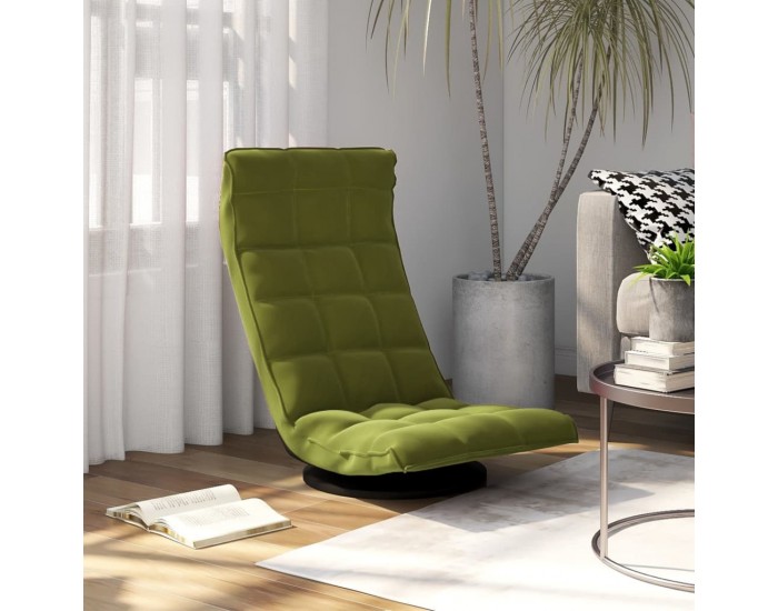 Sonata H Въртящ се подов стол, светлозелен, кадифе