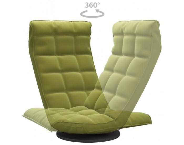 Sonata H Въртящ се подов стол, светлозелен, кадифе