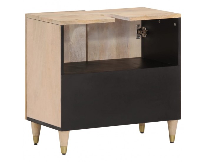 Sonata H Шкаф за баня 62x33x58 см масивно мангово дърво