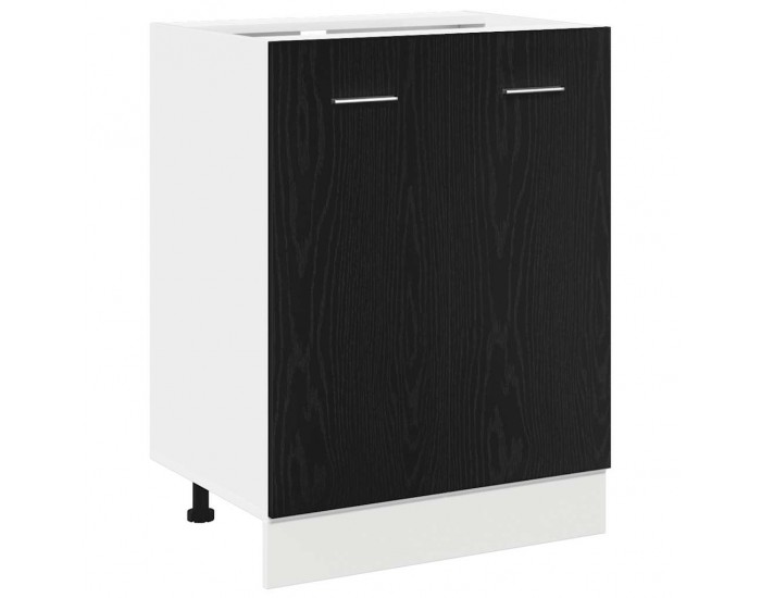 Sonata H Долен шкаф Черен дъб 60x46x81,5 см Инженерна дървесина