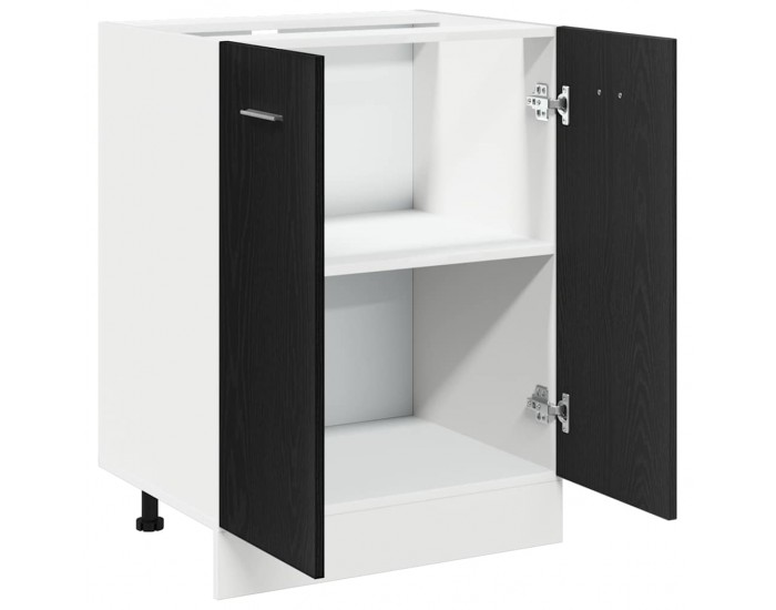 Sonata H Долен шкаф Черен дъб 60x46x81,5 см Инженерна дървесина