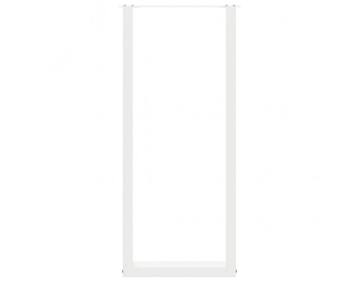 Sonata H Крака за бар маса, U-образни, 2 бр., бели, 40 x (110-111) см, стомана