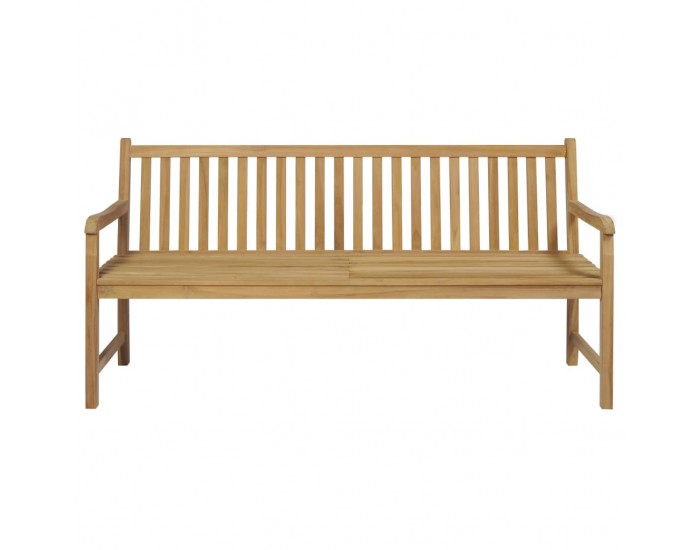 Sonata H Градинска пейка с виненочервено шалте, 175 см, тик масив