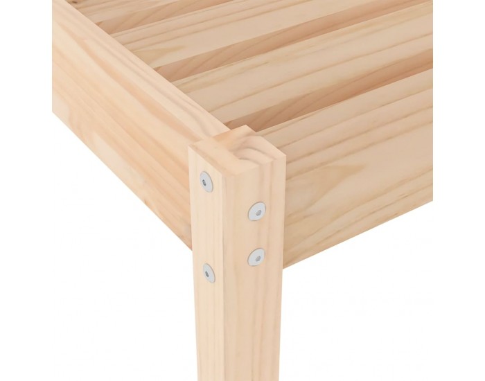 Sonata H Шезлонги, 2 бр, с маса, 184x55x64 см, борово дърво масив