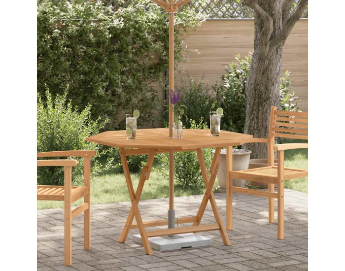 Sonata H Сгъваема градинска маса, 110x110x75 см, тиково дърво масив