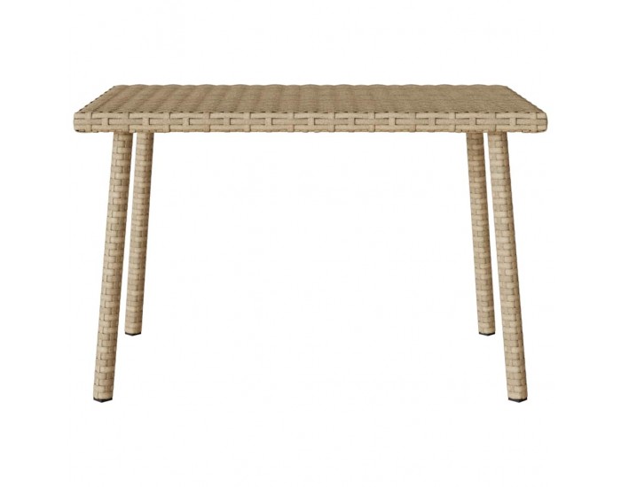 Sonata H Градинска масичка за кафе правоъгълна бежова 60x40x37 cm
