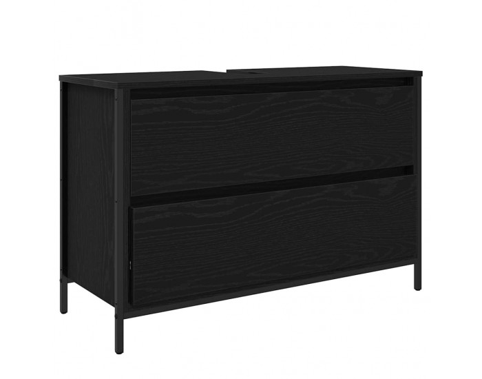 Sonata H Комплект мебели за баня 3 pcs Черен дъб 90 x 34.5 x 60 см