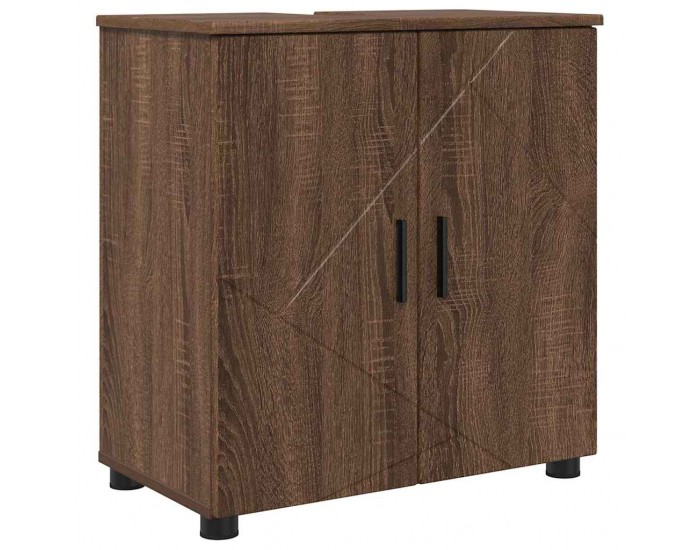 Sonata H Комплект мебели за баня с врата 2 pcs Кафяв дъб 61 x 35 x 64 см