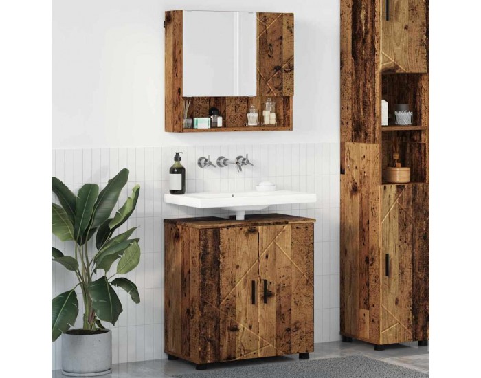 Sonata H Комплект мебели за баня 2 pcs Старо дърво 61 x 35 x 64 см